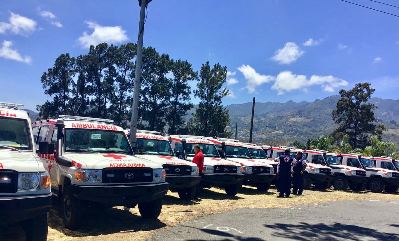 16 Comités de la Cruz Roja estrenan ambulancia gracias a la Junta de Protección Social