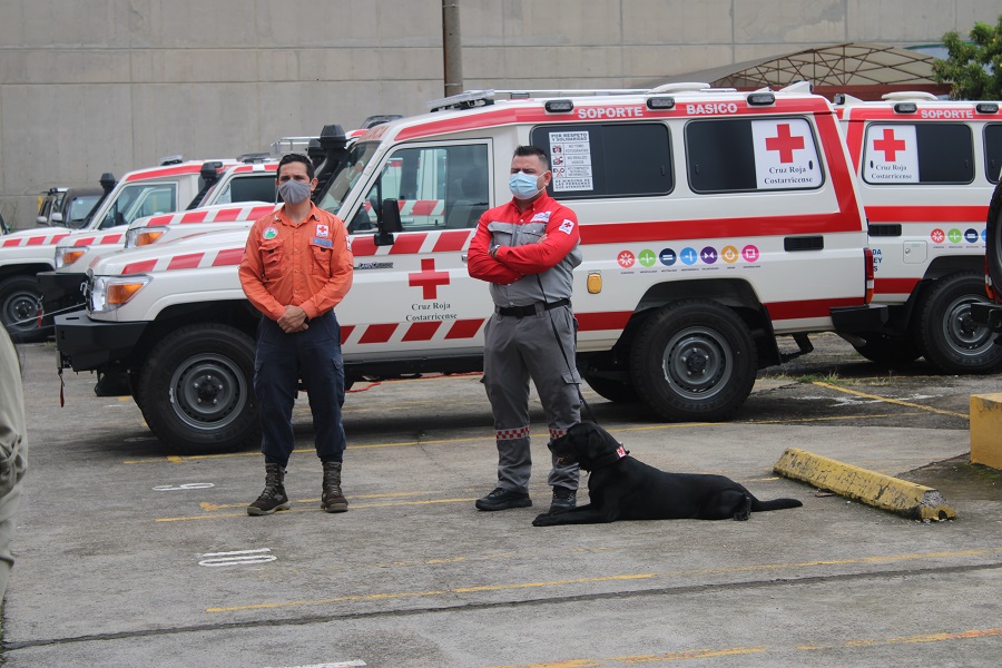 Cruz Roja Costarricense adquiere 11 vehículos de emergencia con aporte de la Junta de Protección Social